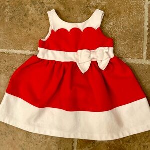 Red and White Janie and Jack dress 12-18 Months
